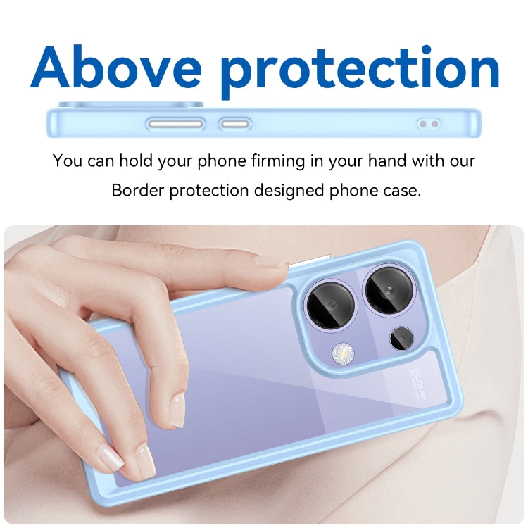 For Redmi Note 13 Pro 4G Global Colorful Series Acrylic Hybrid TPU Phone Case(Blue)