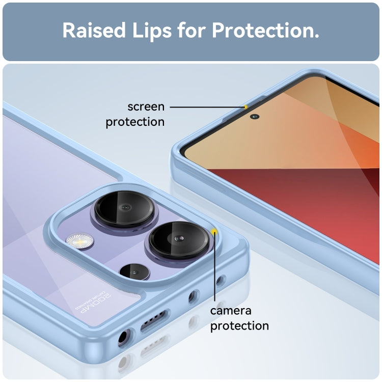 For Redmi Note 13 Pro 4G Global Colorful Series Acrylic Hybrid TPU Phone Case(Blue)