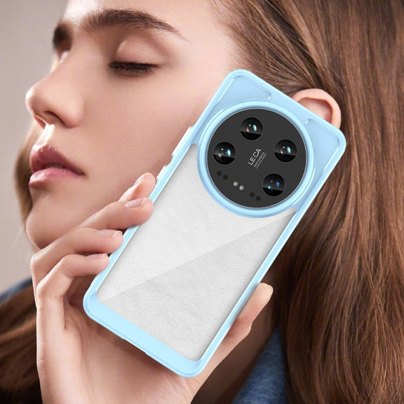 For Xiaomi 14 Ultra Colorful Series Acrylic Hybrid TPU Phone Case(Blue)
