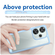 For Xiaomi Redmi Turbo 3 Colorful Series Acrylic Hybrid TPU Phone Case(Blue)
