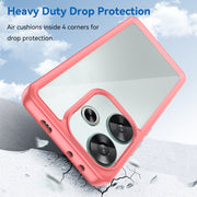 For Xiaomi Redmi Turbo 3 Colorful Series Acrylic Hybrid TPU Phone Case(Red)