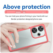 For Xiaomi Redmi Turbo 3 Colorful Series Acrylic Hybrid TPU Phone Case(Red)