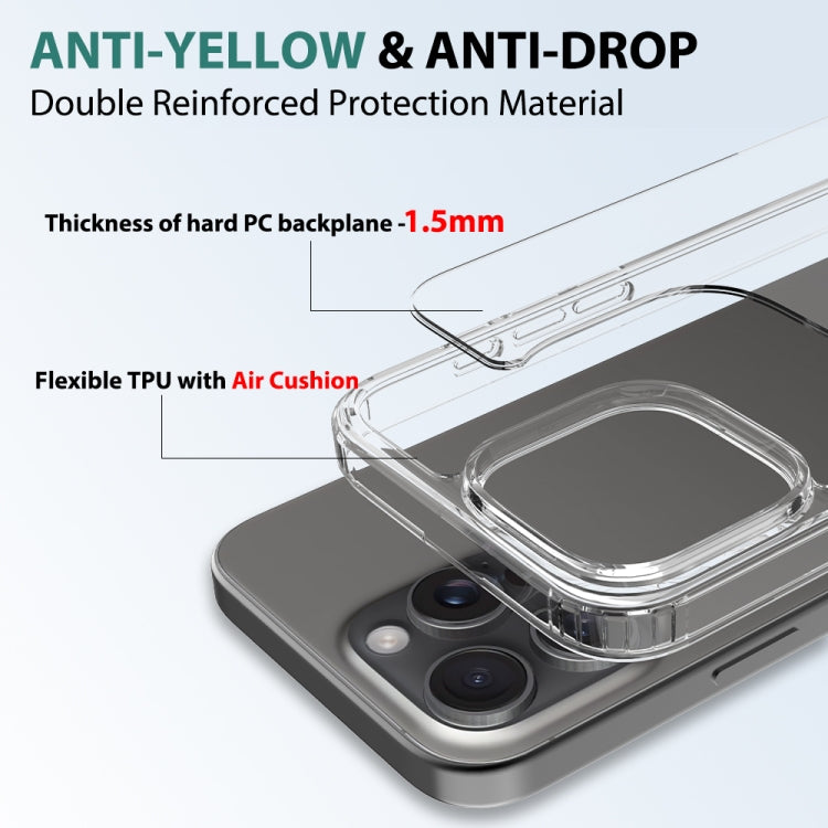 For iPhone 16 Pro Max Scratchproof Acrylic TPU Phone Case(Transparent)