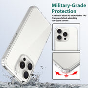 For iPhone 16 Pro Scratchproof Acrylic TPU Phone Case(Transparent)