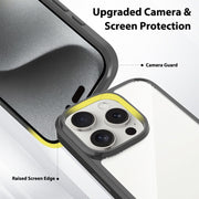 For iPhone 16 Pro Scratchproof Acrylic TPU Phone Case(Black)