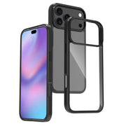 For iPhone 17 Pro Max Scratchproof Acrylic TPU Phone Case(Black)