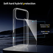 For iPhone 17 Pro Max Scratchproof Acrylic TPU Phone Case(Black)