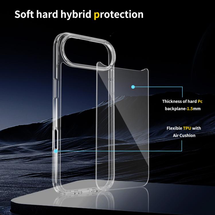 For iPhone 17 Air Scratchproof Acrylic TPU Phone Case(Transparent)