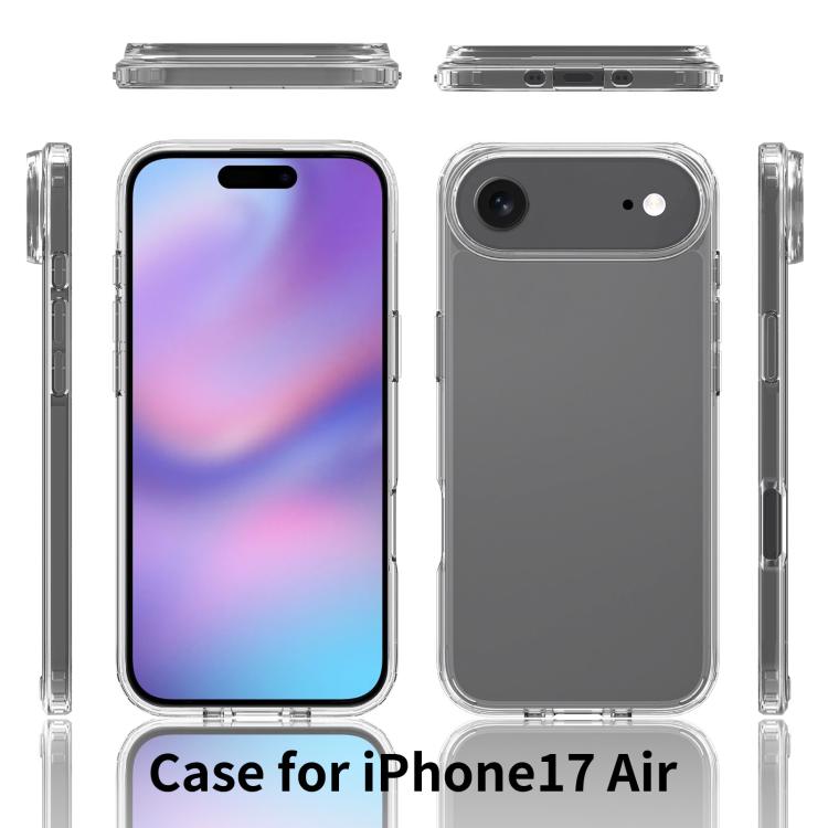 For iPhone 17 Air Scratchproof Acrylic TPU Phone Case(Black)