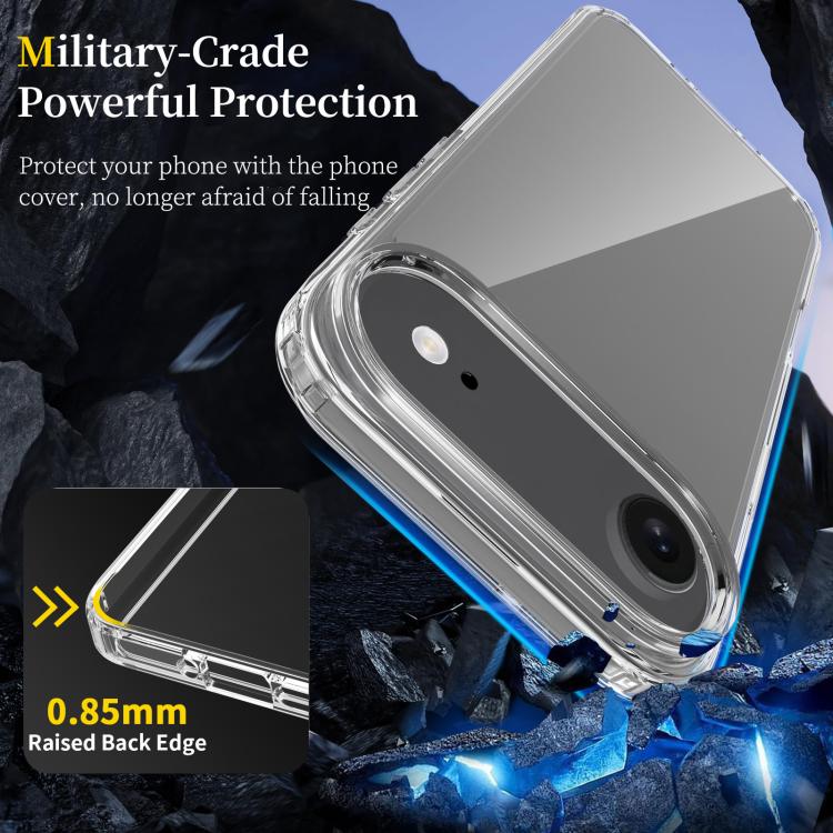 For iPhone 17 Air Scratchproof Acrylic TPU Phone Case(Black)