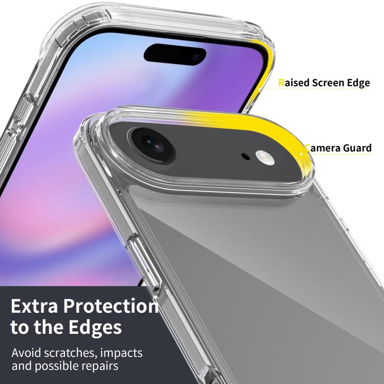 For iPhone 17 Air Scratchproof Acrylic TPU Phone Case(Black)