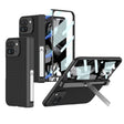 For Google Pixel 9 Pro Fold GKK Integrated Fold Hinge Leather Phone Case with Holder(Carbon Fibre Black) - free shipping - PMC Jewellery - Order now!