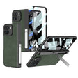For Google Pixel 9 Pro Fold GKK Integrated Frosted Fold Hinge Leather Phone Case with Holder(Green) - free shipping - PMC Jewellery - Order now!