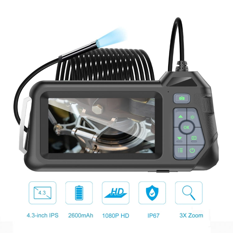M60 4.3 inch Single Camera with Screen Endoscope, Length:1m(5.5mm)