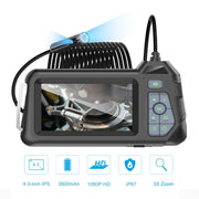 M60 4.3 inch Dual Camera with Screen Endoscope, Length:2m(5mm)