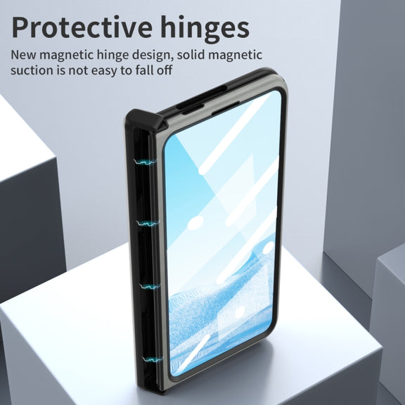 For Google Pixel Fold Napa Texture All-inclusive Phone Case(White)