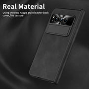 For Google Pixel Fold Napa Texture All-inclusive Phone Case(Black)