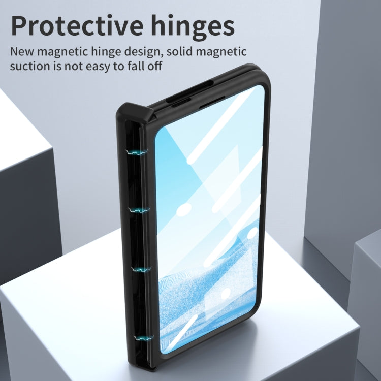 For Google Pixel Fold Napa Texture All-inclusive Phone Case(Black)