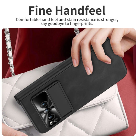 For Google Pixel Fold Napa Texture All-inclusive Phone Case(Black)