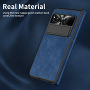 For Google Pixel Fold Napa Texture All-inclusive Phone Case(Blue)