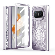 For Huawei Mate X3 Mechanical Legend Integrated Electroplating All-inclusive Phone Case(Purple)