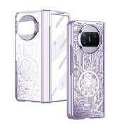 For Huawei Mate X3 Mechanical Legend Integrated Electroplating All-inclusive Phone Case(Purple)