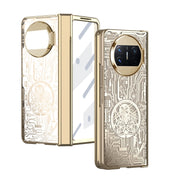 For Huawei Mate X3 Mechanical Legend Integrated Electroplating All-inclusive Phone Case(Champagne Gold)