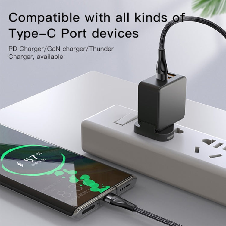 YESIDO CA110 1.2m 4A Type-C to Dual Type-C + Dual 8 Pin Charging Cable(Black)