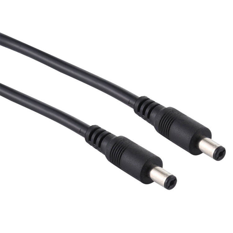 8A DC Power Plug 5.5 x 2.1mm Male to Male Adapter Connector Cable, Length:1m(Black)