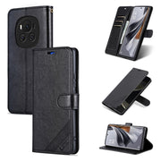 For Honor Magic6 AZNS Sheepskin Texture Flip Leather Phone Case(Black)