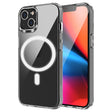 For iPhone 15 Plus MagSafe Magnetic Four Corner Airbags Phone Case(Transparent) - iPhone 15 Plus Cases by PMC TechLife | Online Shopping South Africa | PMC TechLife