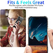 For iPhone 16 Plus Four Corner Airbags MagSafe Magnetic Phone Case(Transparent)