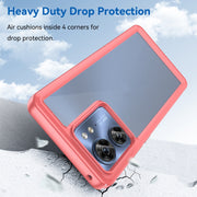 For Motorola Edge 40 Colorful Series Acrylic Hybrid TPU Phone Case(Red)