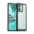 For Motorola Edge 40 Neo Colorful Series Acrylic Hybrid TPU Phone Case(Black) - Motorola Cases by PMC TechLife | Online Shopping South Africa | PMC TechLife | Buy Now Pay Later Mobicred