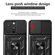 For iPhone 16 Pro Sliding Camera Cover Design TPU+PC Phone Case(Silver)