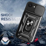 For iPhone 16e Sliding Camera Cover Design TPU+PC Phone Case(Green)