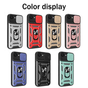 For iPhone 16e Sliding Camera Cover Design TPU+PC Phone Case(Rose Gold)