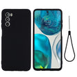 For Motorola Moto G71s 5G Pure Color Liquid Silicone Shockproof Phone Case(Black) - Motorola Cases by PMC TechLife | Online Shopping South Africa | PMC TechLife | Buy Now Pay Later Mobicred