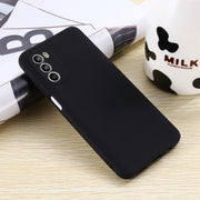 For Motorola Moto G71s 5G Pure Color Liquid Silicone Shockproof Phone Case(Black)