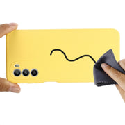 For Motorola Moto G71s 5G Pure Color Liquid Silicone Shockproof Phone Case(Yellow)