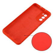 For Motorola Moto G71s 5G Pure Color Liquid Silicone Shockproof Phone Case(Red)