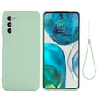 For Motorola Moto G71s 5G Pure Color Liquid Silicone Shockproof Phone Case(Green) - Motorola Cases by PMC TechLife | Online Shopping South Africa | PMC TechLife | Buy Now Pay Later Mobicred