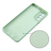 For Motorola Moto G71s 5G Pure Color Liquid Silicone Shockproof Phone Case(Green)