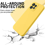 For Motorola Edge 40 Pro/Edge+ 2023/X40 Pure Color Liquid Silicone Shockproof Phone Case(Yellow)