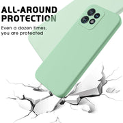 For Motorola Edge 40 Pro/Edge+ 2023/X40 Pure Color Liquid Silicone Shockproof Phone Case(Green)