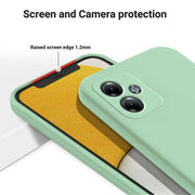 For Motorola Moto G14 Pure Color Liquid Silicone Shockproof Phone Case(Green)