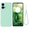 For Motorola Moto G04 / G24 Pure Color Liquid Silicone Shockproof Phone Case(Green) - Motorola Cases by PMC TechLife | Online Shopping South Africa | PMC TechLife | Buy Now Pay Later Mobicred