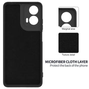 For Motorola Moto G24 Power Solid Color Liquid Silicone Dropproof Full Coverage Phone Case(Black)