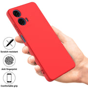 For Motorola Moto G24 Power Solid Color Liquid Silicone Dropproof Full Coverage Phone Case(Red)