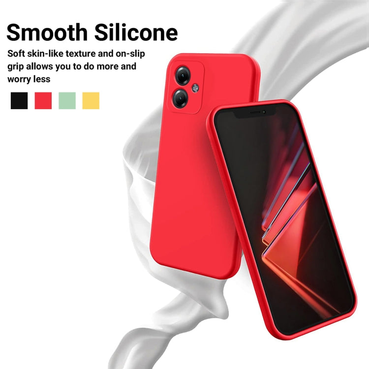 For Motorola Moto G64 Solid Color Liquid Silicone Dropproof Full Coverage Phone Case(Red)